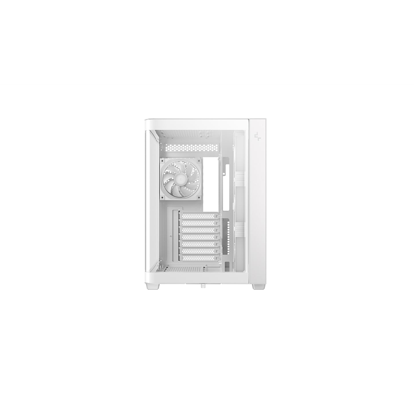 DeepCool CG530U 4F WH Case, Mid-Tower, 2x USB 3, Glass, ITX/Micro ATX/ATX, White