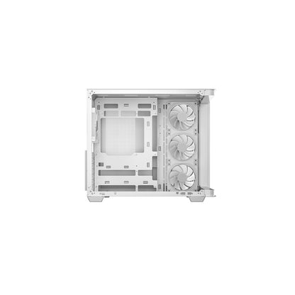 DeepCool CG530U 4F WH Case, Mid-Tower, 2x USB 3, Glass, ITX/Micro ATX/ATX, White