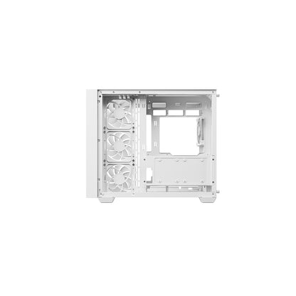 DeepCool CG530U 4F WH Case, Mid-Tower, 2x USB 3, Glass, ITX/Micro ATX/ATX, White