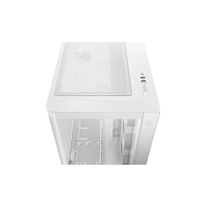 DeepCool CG530U 4F WH Case, Mid-Tower, 2x USB 3, Glass, ITX/Micro ATX/ATX, White