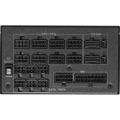 ASRock TC-1650T Power Supply Unit, 80 PLUS TITANIUM Certified 1600W PSU
