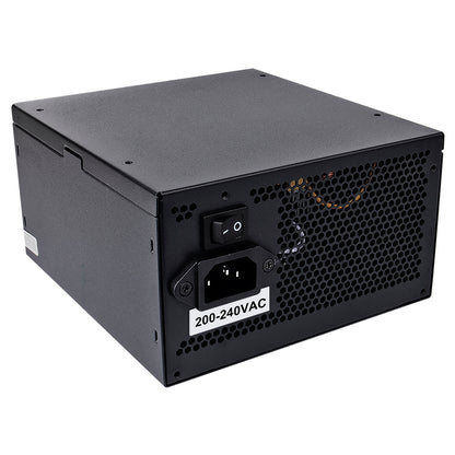 CiT 600W ATX Power Supply Unit, 120mm Silent Fan, PCIe, SATA & Molex Connectors