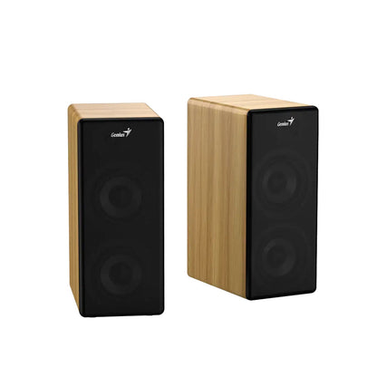Genius SP-HF1220BT Wood Bluetooth Speakers, 45W, Bluetooth & 3.5mm Connectivity
