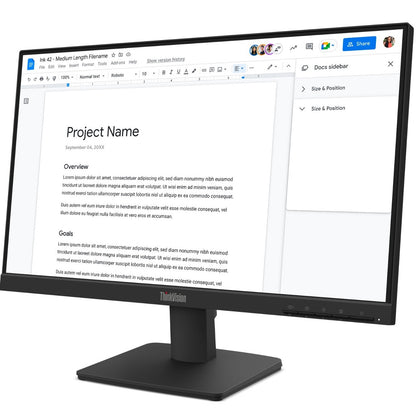 Lenovo ThinkVision S22-4E 22 Inch FHD WLED Monitor, 100Hz, 4ms, Tilt Adjustable