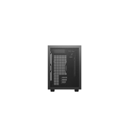 DeepCool CH260 Micro-ATX Mini Tower Gaming PC Case - Wood, Tempered Glass, Black