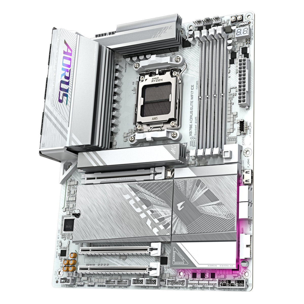 Gigabyte X870E AORUS ELITE WIFI7 ICE AMD AM5 Socket Motherboard