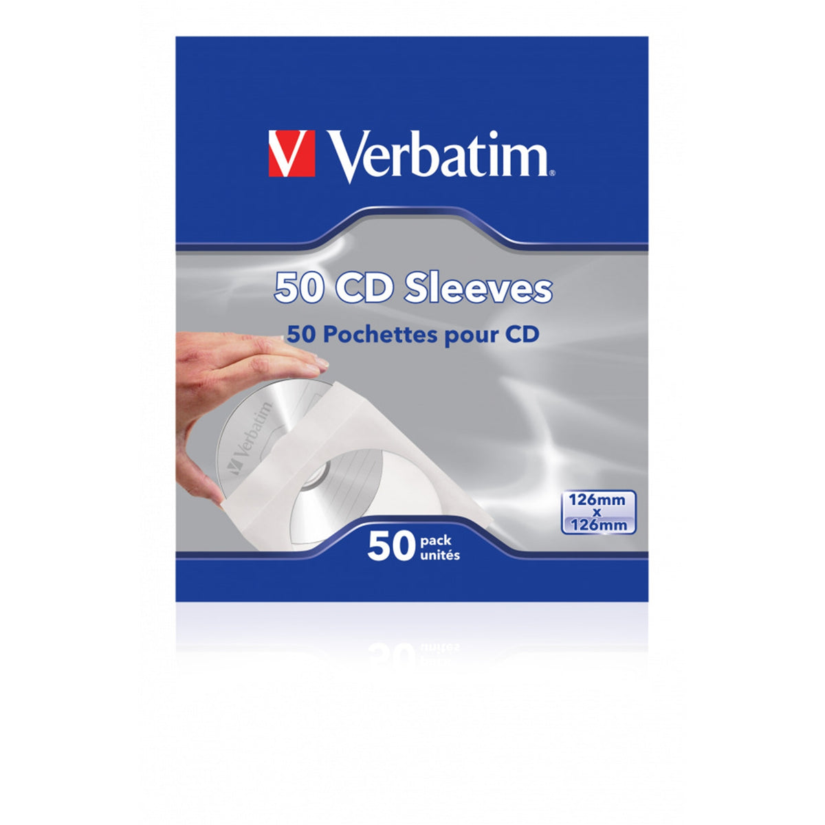 Verbatim CD-DVD Paper Sleeves - 50 Pack