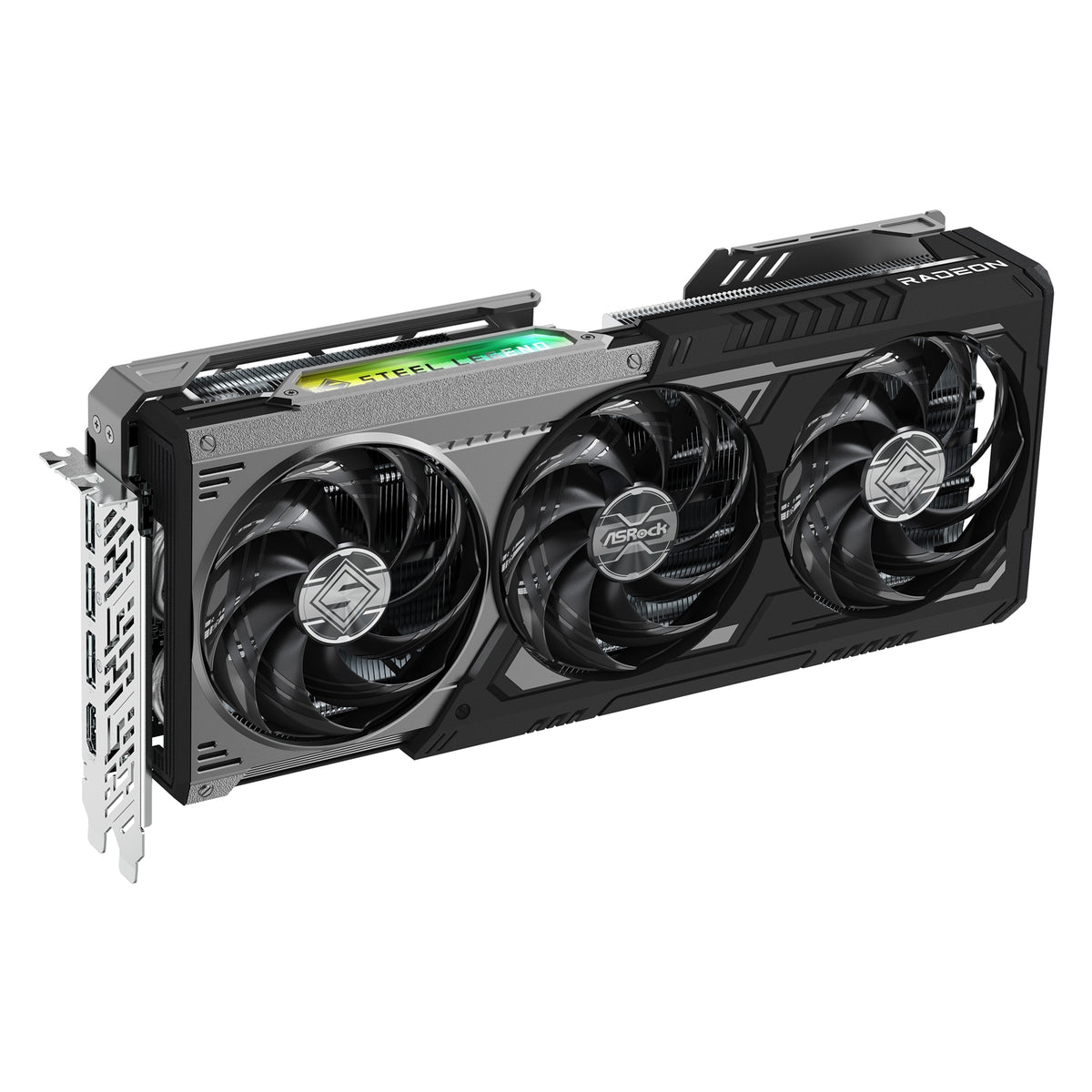 ASRock AMD Radeon RX 9070 GRE Steel Legend Dark OC 12GB GDDR6 Graphics Card