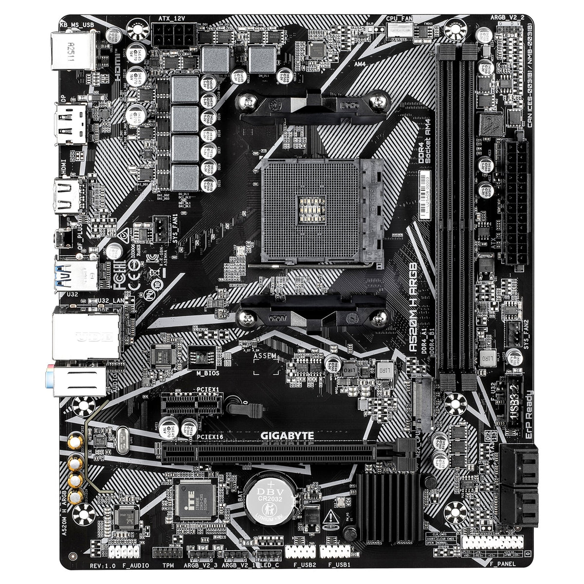 Gigabyte A520M H ARGB AMD AM4 Socket Motherboard