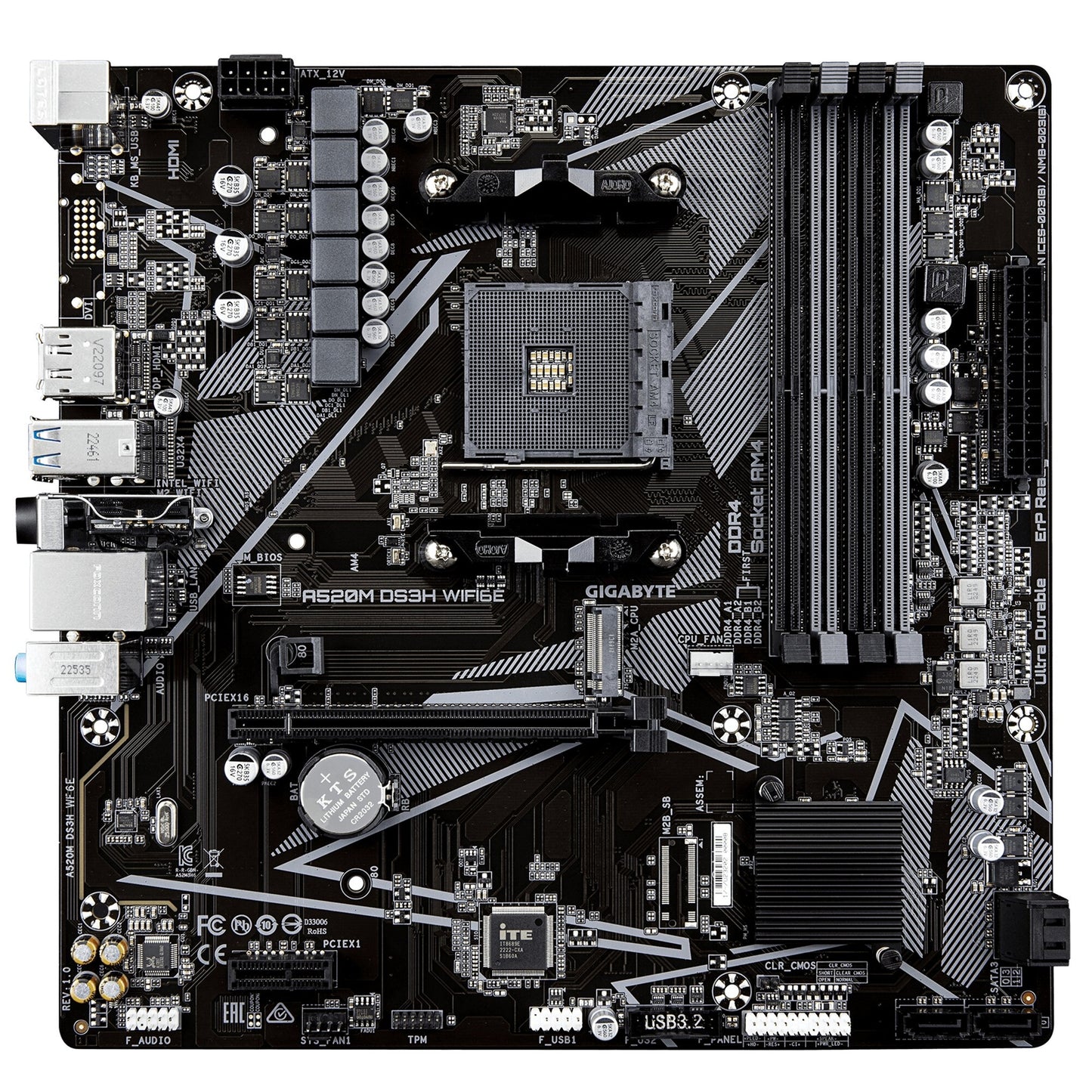 Gigabyte A520M DS3H WIFI6E AMD AM4 Socket Motherboard