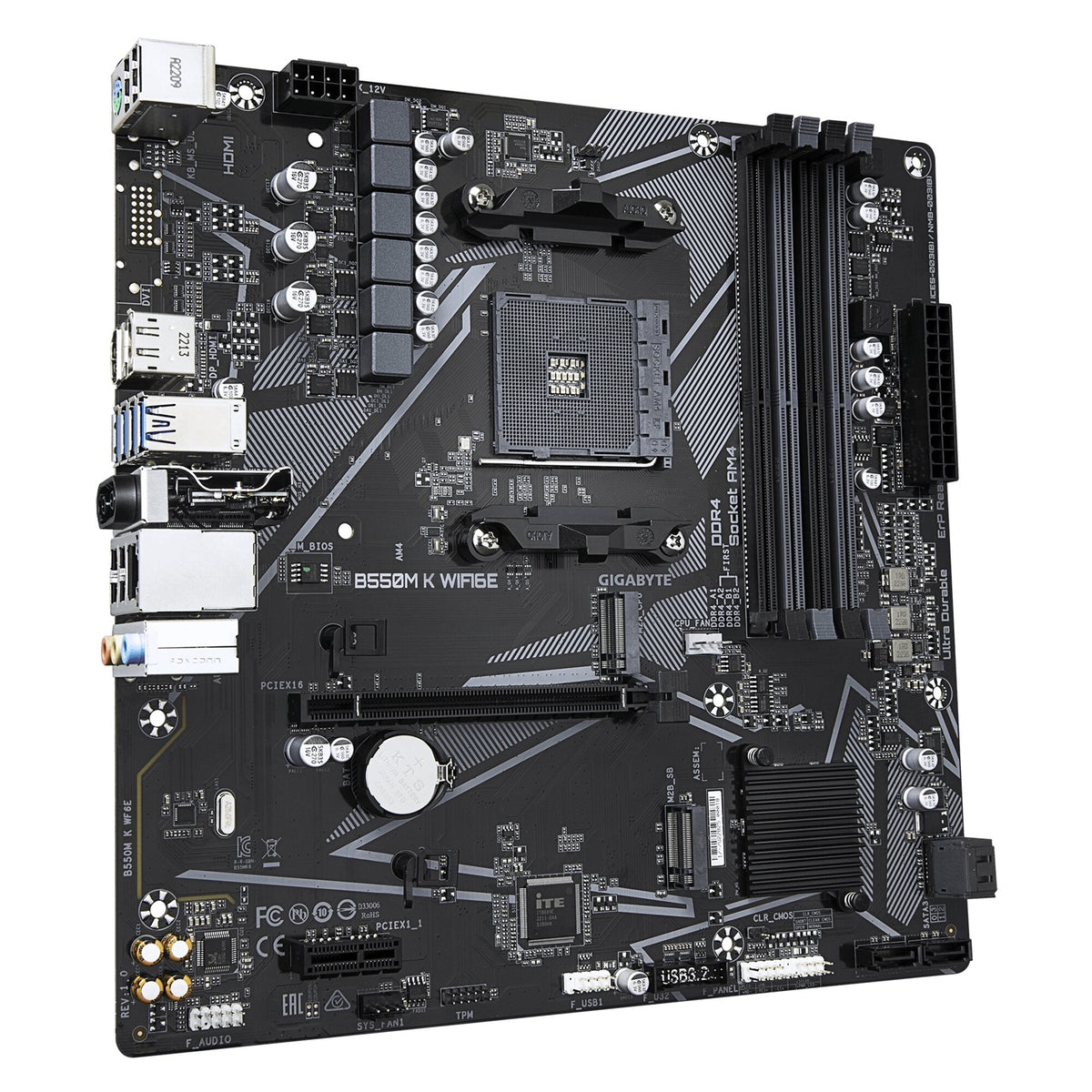 Gigabyte B550M K WIFI6E AMD AM4 Socket Motherboard