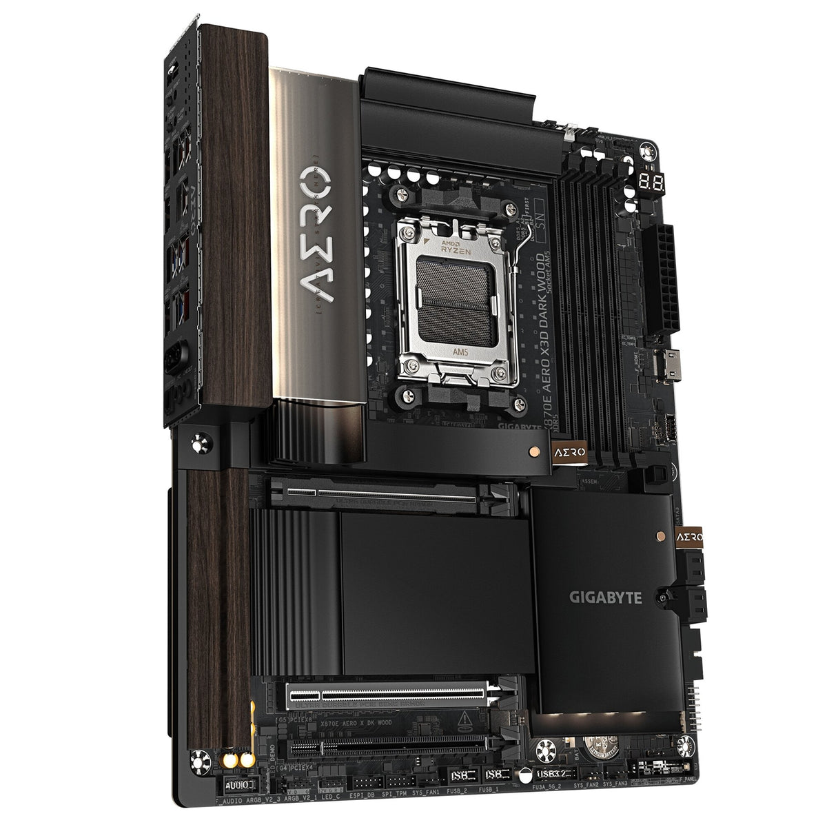 Gigabyte X870E AERO X3D DARK WOOD AMD AM5 Socket Motherboard