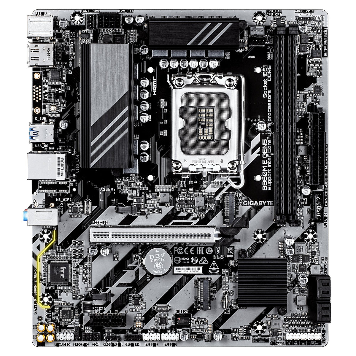 Gigabyte B860M E GEN5 Intel 1851 Socket Motherboard