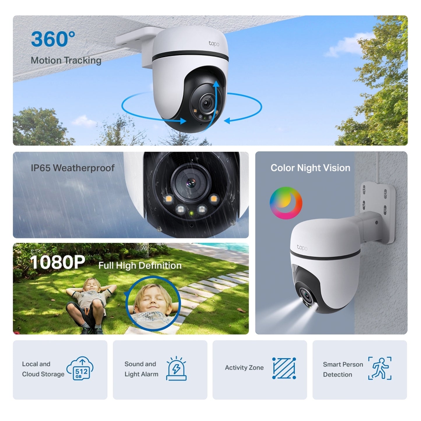 TP-Link Tapo C500 Outdoor Pan Tilt Security Wi-Fi Camera