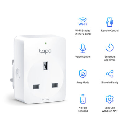 TP-Link Tapo P100 Mini Smart Wi-Fi Socket - 4 pack