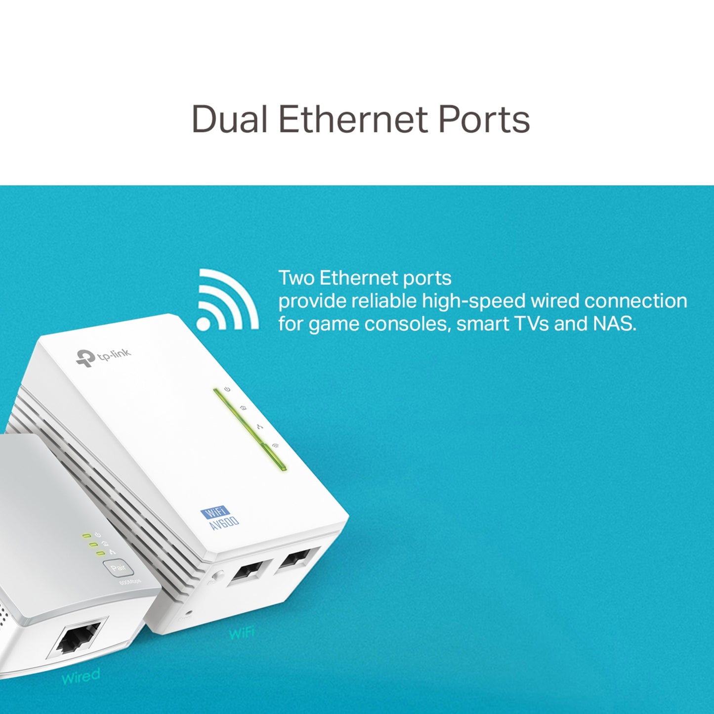 TP-Link TL-WPA4220 KIT AV600 Powerline Wi-Fi Booster 2 LAN, KIT
