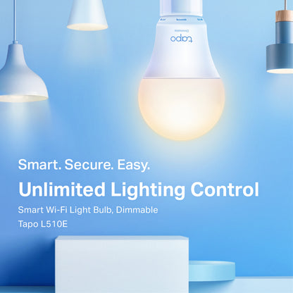 TP-Link Tapo E27 L510E Dimmable Smart Light Bulb - 2 Pack