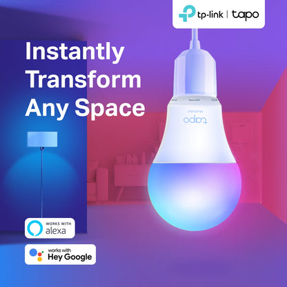 TP-Link Tapo L530B Smart Wi-Fi Light Bulb, Multicolor, B22