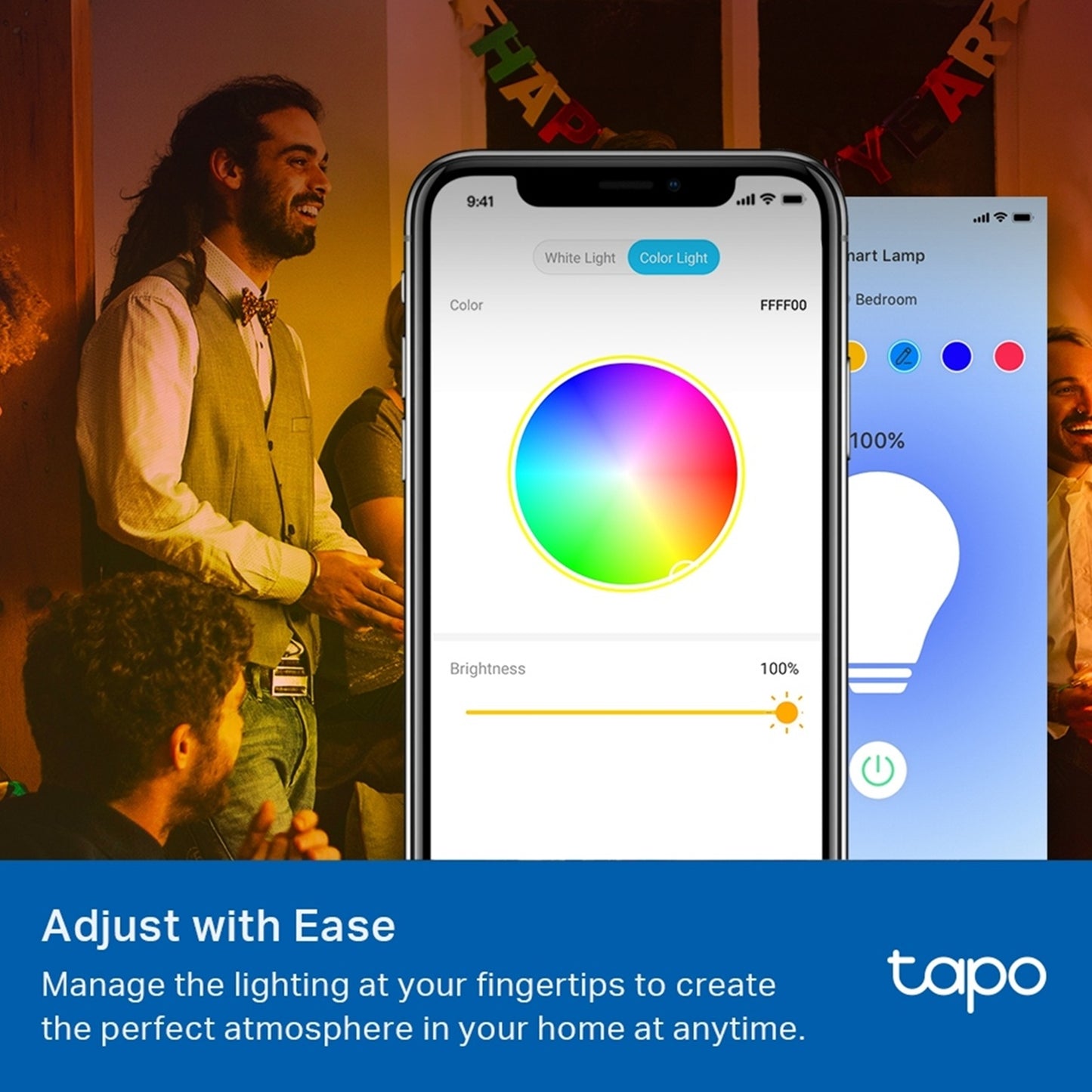 TP-Link Tapo L530E Smart Wi-Fi Light Bulb, Multicolor, E27