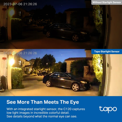 TP-Link Tapo C120 Indoor Outdoor Home Security Wi-Fi Camera