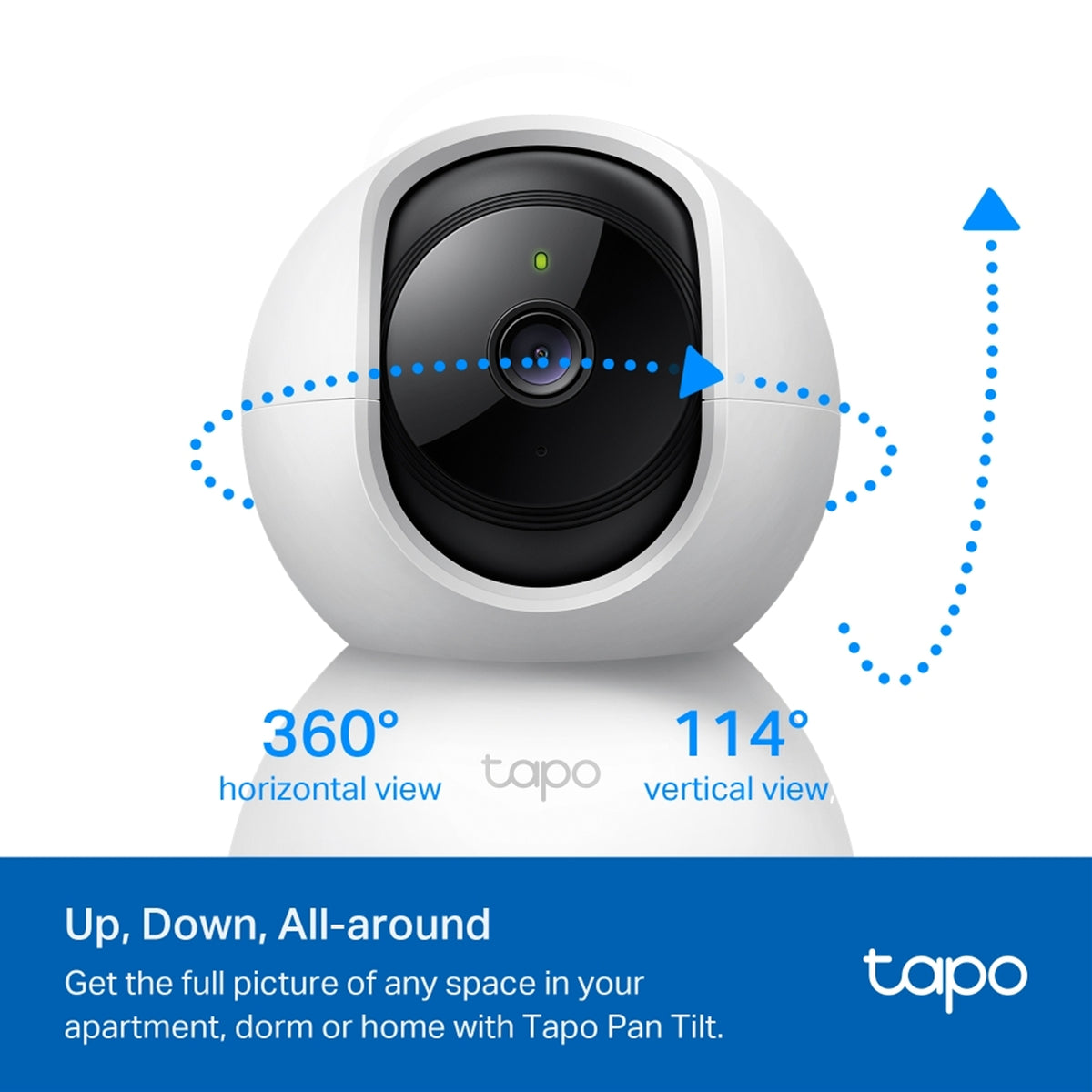 TP-Link Tapo C210P2 Pan Tilt Home Security Wi-Fi Camera - 2 Pack