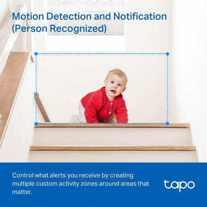 TP-Link Tapo C210P2 Pan Tilt Home Security Wi-Fi Camera - 2 Pack