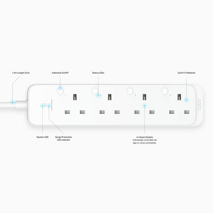 TP-Link Tapo P304M Smart Wi-Fi Power Strip 4-Outlets Matter