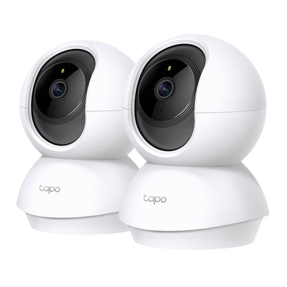 TP-Link Tapo C200P2 Pan Tilt Home Security WiFi Camera - 2 Pack