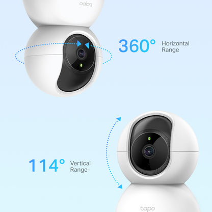 TP-Link Tapo C200P2 Pan Tilt Home Security WiFi Camera - 2 Pack