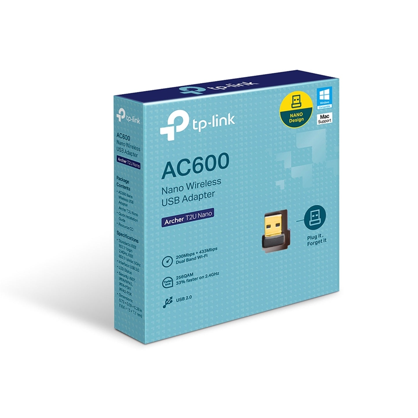 TP-Link Archer T2U Nano AC600 Nano Wi-Fi USB Adapter