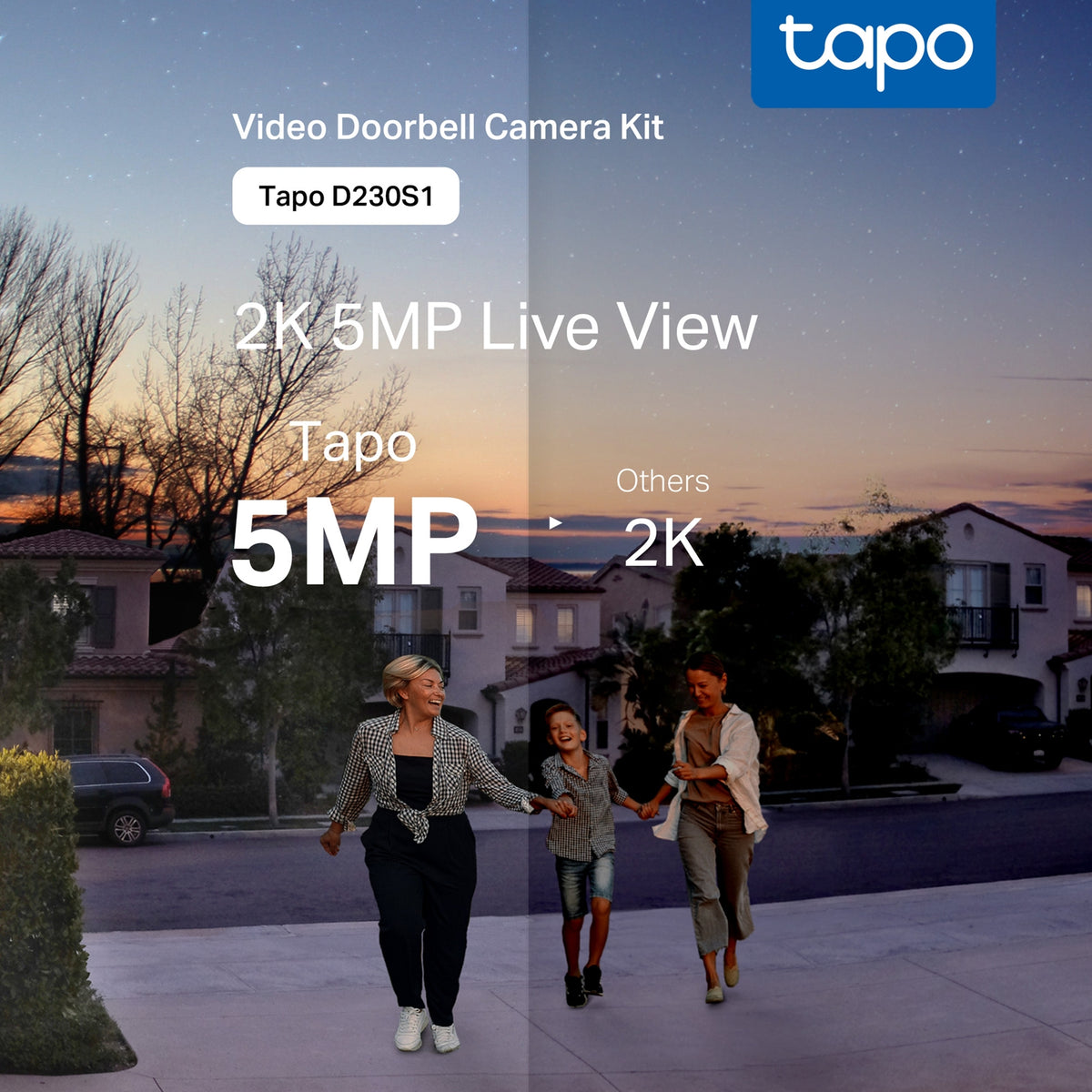 TP-Link Tapo D230S1 Smart Video Doorbell Camera Kit