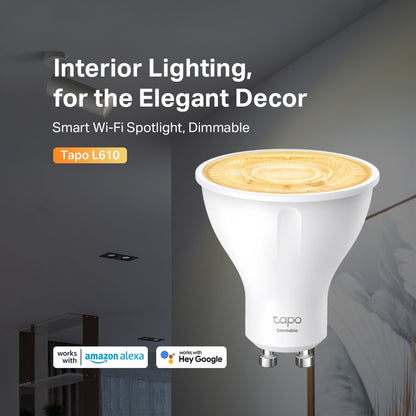 TP-Link Tapo L610 Dimmable Smart Wi-Fi Spotlight - 4 Pack