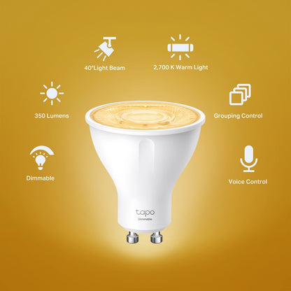 TP-Link Tapo L610 Dimmable Smart Wi-Fi Spotlight - 4 Pack