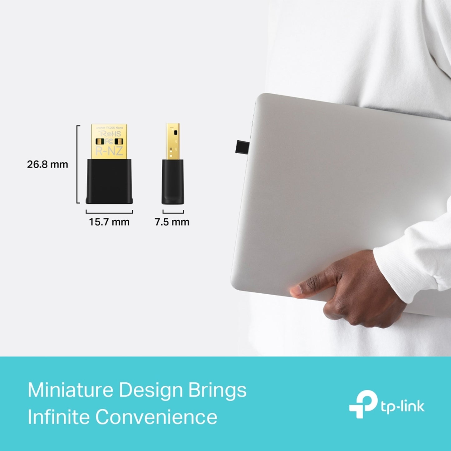 TP-Link Archer TX20U Nano AX1800 Nano Dual Band Wi-Fi 6 USB Adapter