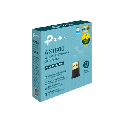 TP-Link Archer TX20U Nano AX1800 Nano Dual Band Wi-Fi 6 USB Adapter