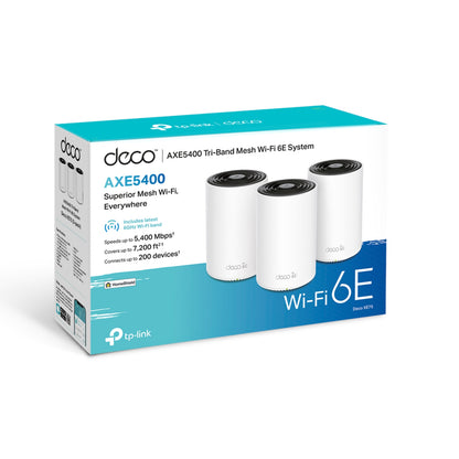 TP-Link Deco XE75 AXE5400 Home Mesh Wi-Fi 6E Tri-Band System - 3 Pack