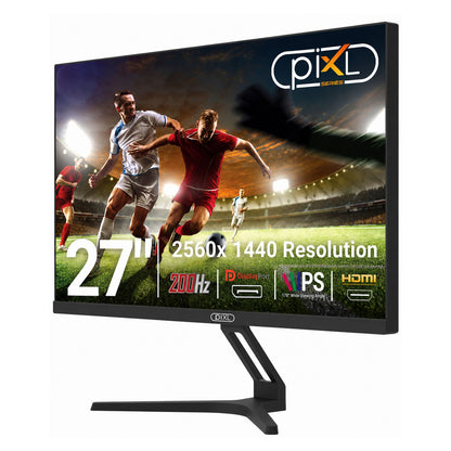piXL X-Series GS27QIDPHA 27 Inch QHD IPS Gaming Monitor, 200Hz, 1ms