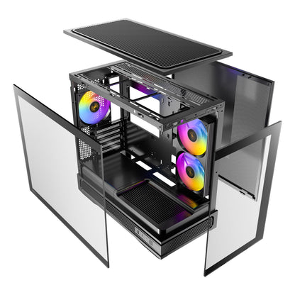 Antec Constellation C2M ARGB Micro-ATX PC Case in Black