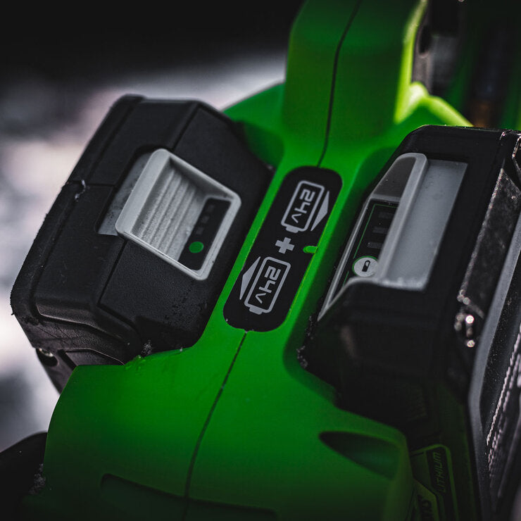 Greenworks 48V 36cm Cordless Brushless Chainsaw with 2 Batteries & Dual Charger