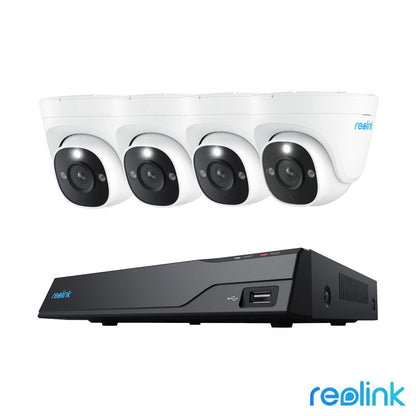Reolink 12MP 4K+ UHD NVR PoE AI 8 x channel / 4 x Dome Camera Kit with 2TB HDD