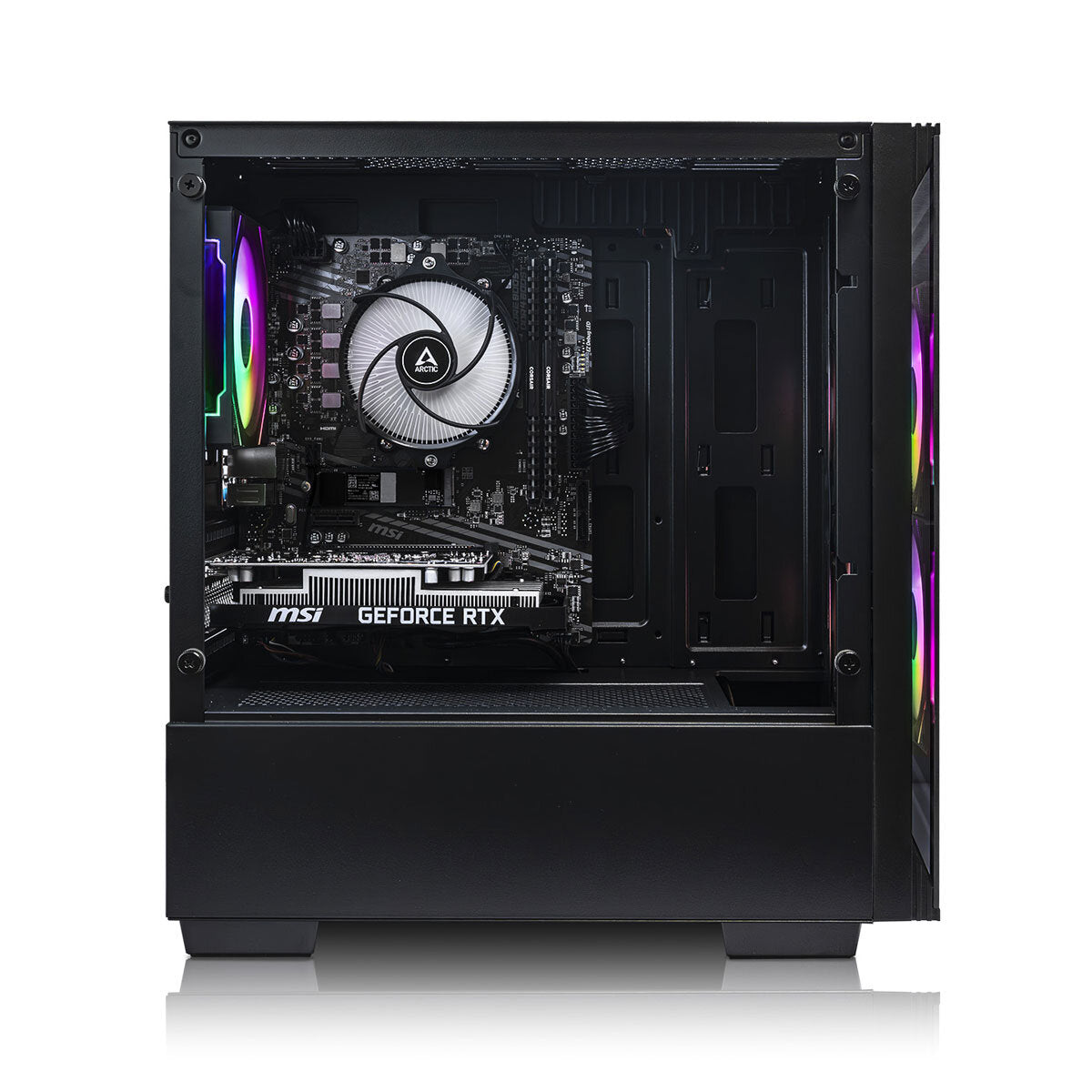 AWD-IT Defiant 3 Gaming Desktop PC, AMD Ryzen 5, 16GB RAM, 1TB SSD, RTX 3050
