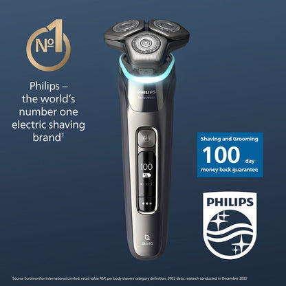 Philips Series 9000 Wet & Dry Electric Shaver with Charging Stand & Travel Case