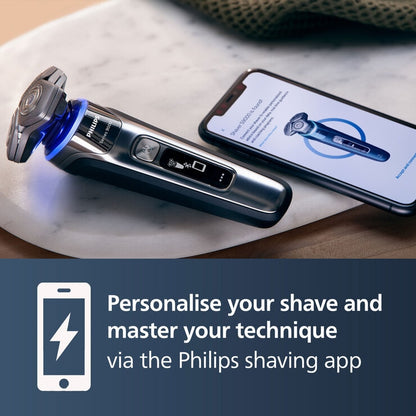 Philips Series 9000 Wet & Dry Electric Shaver with Charging Stand & Travel Case
