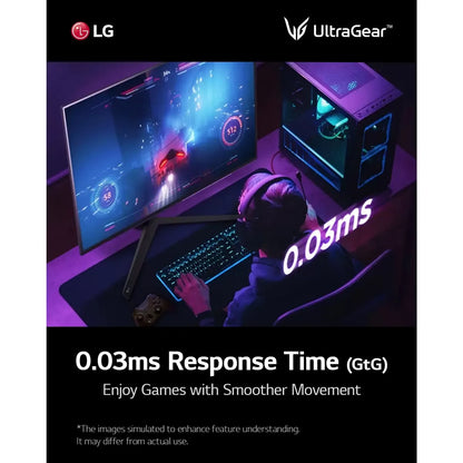 LG UltraGear 27 Inch QHD 240Hz OLED Gaming Monitor