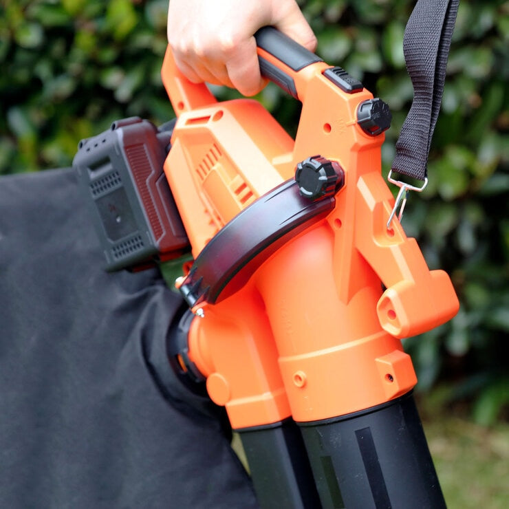 Yard Force 40V Blower Vacuum  2 x 20V (4Ah) Battery & Twin Charger Bundle