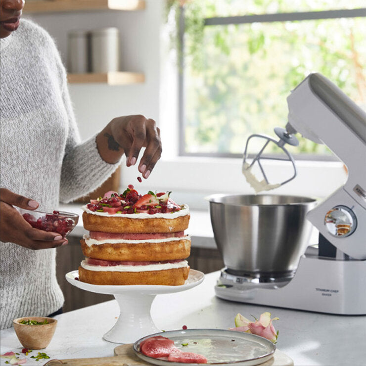 Kenwood Titanium Chef Baker Stand Mixer in White, KVC65.001WH
