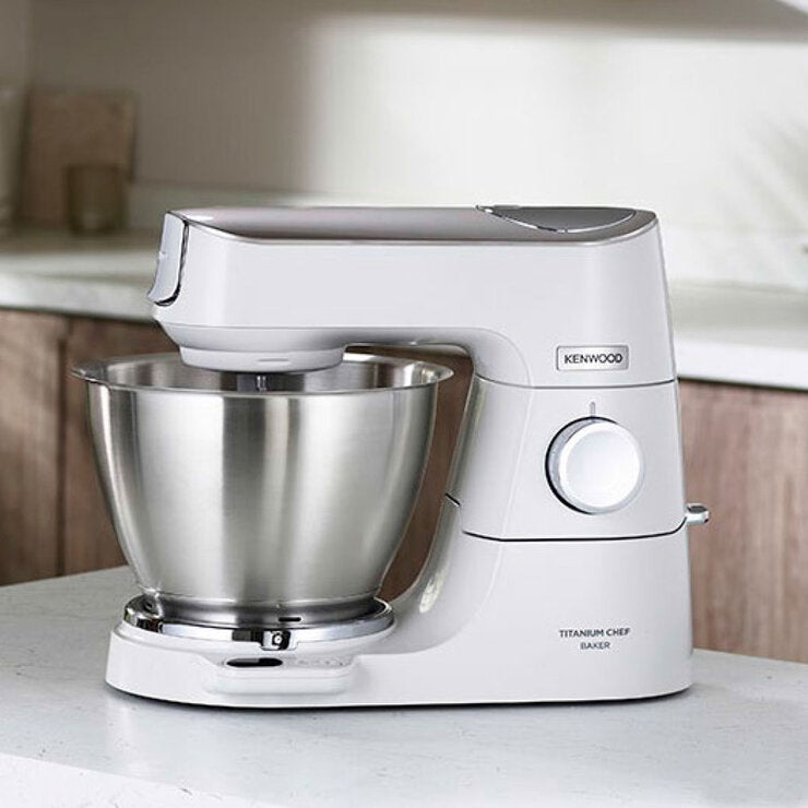 Kenwood Titanium Chef Baker Stand Mixer in White, KVC65.001WH