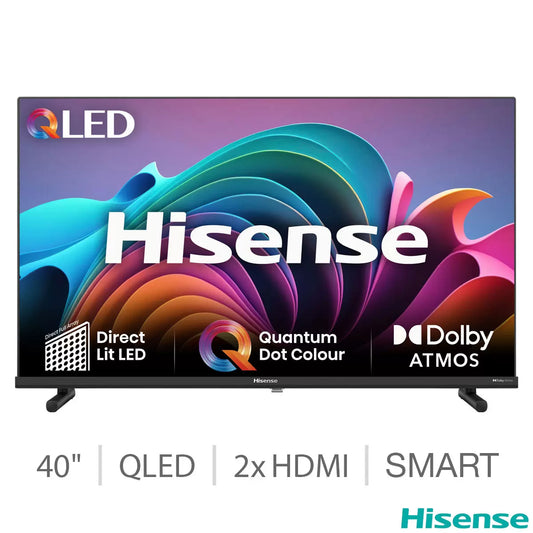 Hisense 40A5NQTUK 40 Inch QLED Smart TV 5-Year Warranty