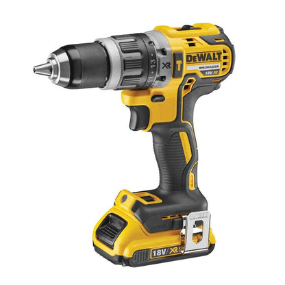 DEWALT Brushless Hammer Drill Driver Kit - With 2x Batteries, Kit Bag & Charger