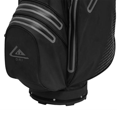 Longridge Elements Waterproof Golf Cart Bag in Black and Grey